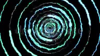 闪电隧道飞行黑色背景动画新品质独特动态自然光效果4k